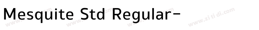 Mesquite Std Regular字体转换